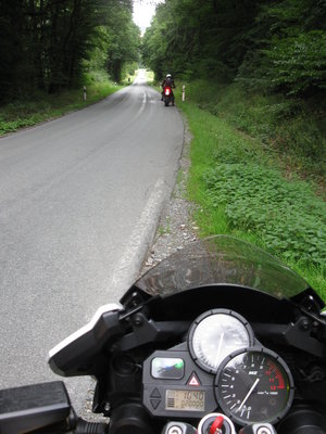 Ungeplanter Stop bei Brandoberndorf, weil Marco seinen 20.000km-Stand dokumentierten musste ;-)